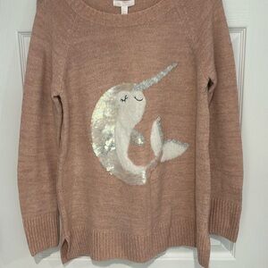 Cute narwhal sweater!